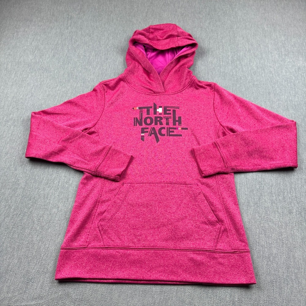 The North Face Hoodie Womens Medium Pink Sweatshirt Fleece Pullover‎ Outdoors